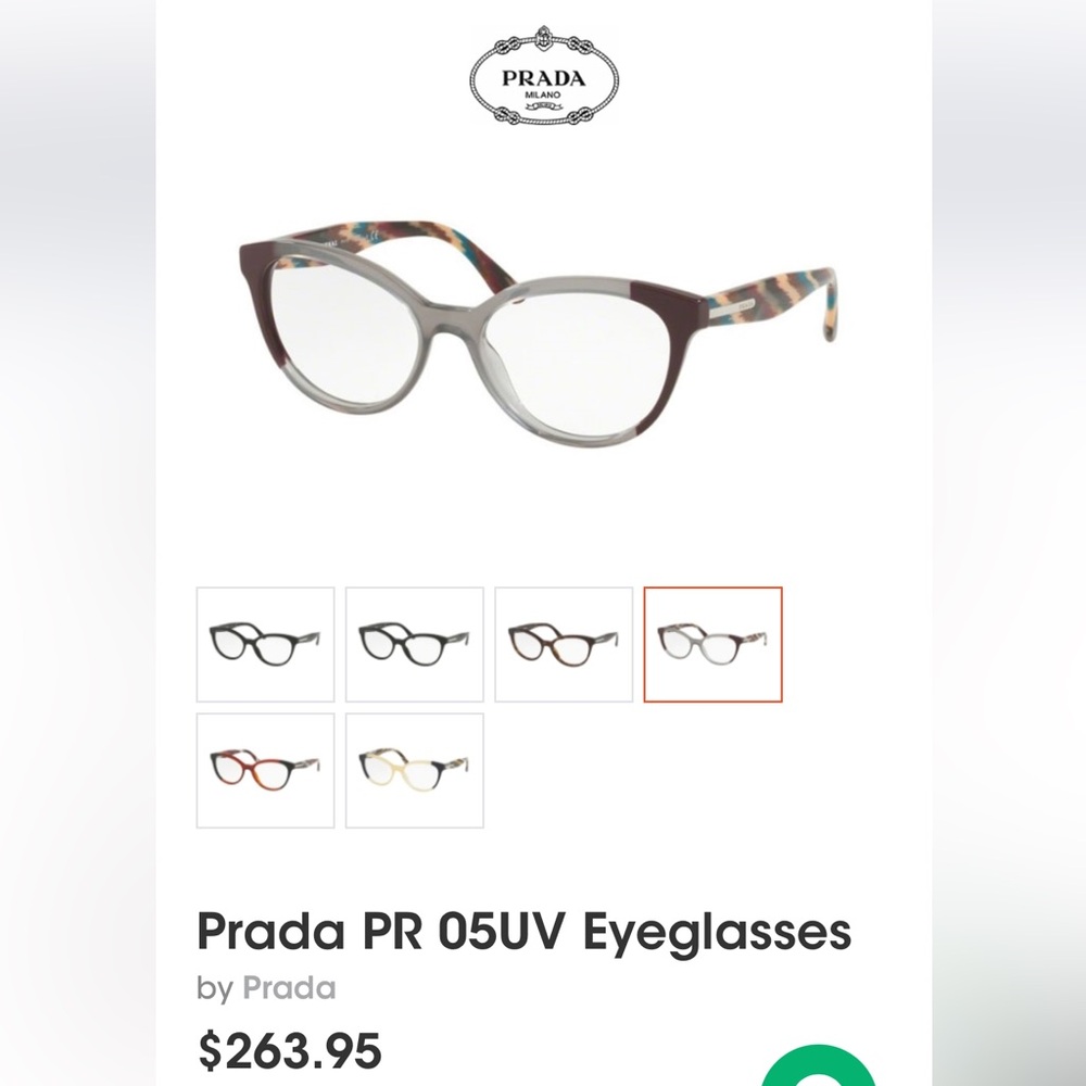 Prada PR 05UV Eyeglasses